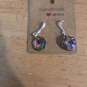 Handmade Multicolor Crystal Earrings